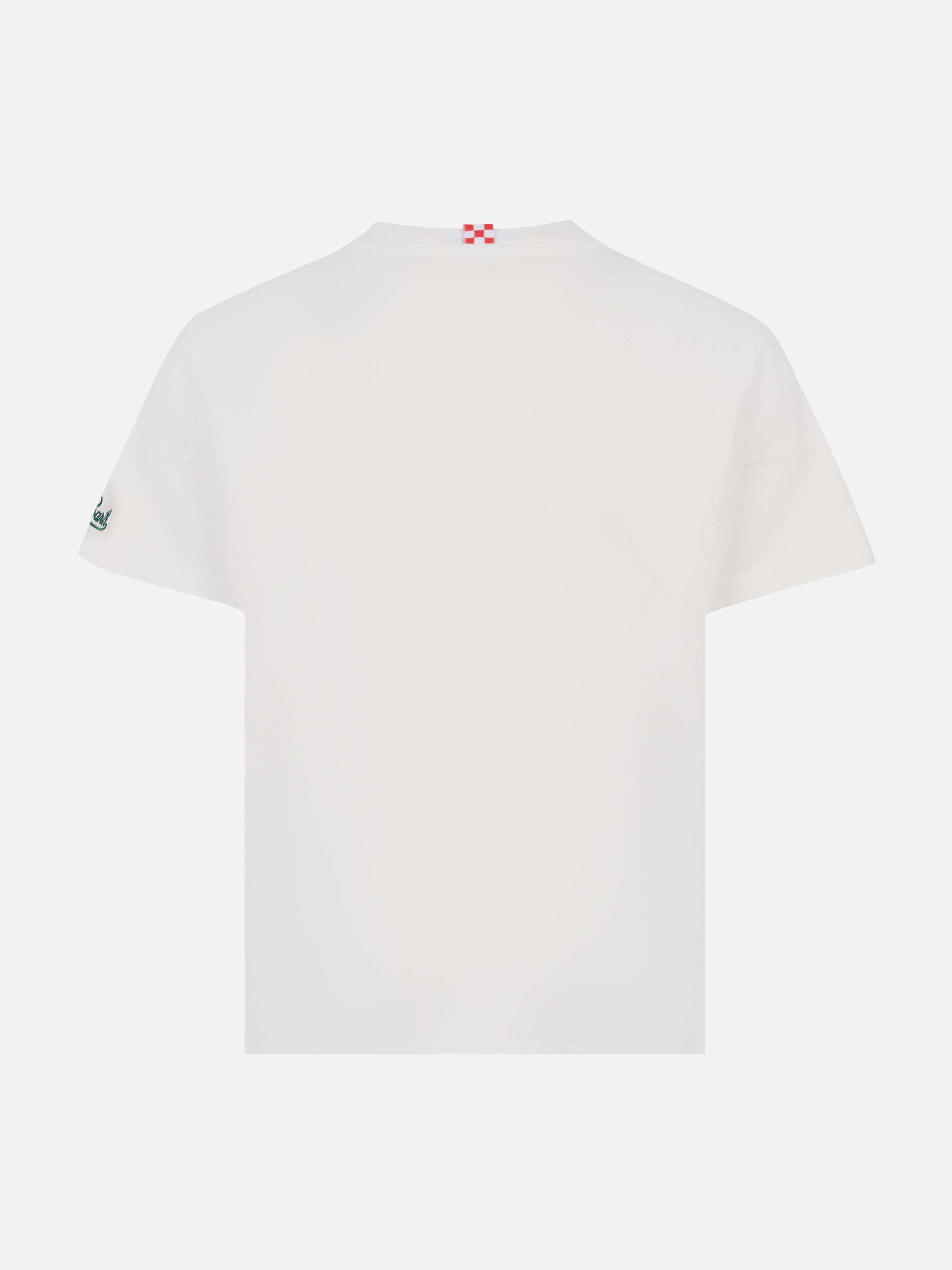 Cotton t-shirt with My Dad is my guide embroidery - MC2 Saint Barth