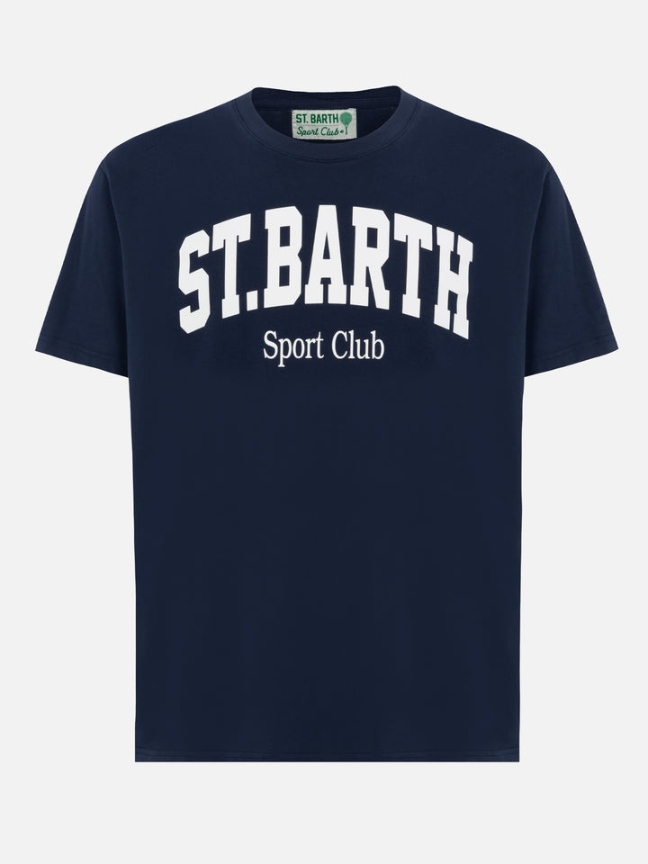 Organic cotton T-shirt with St. Barth sport club print - MC2 Saint Barth