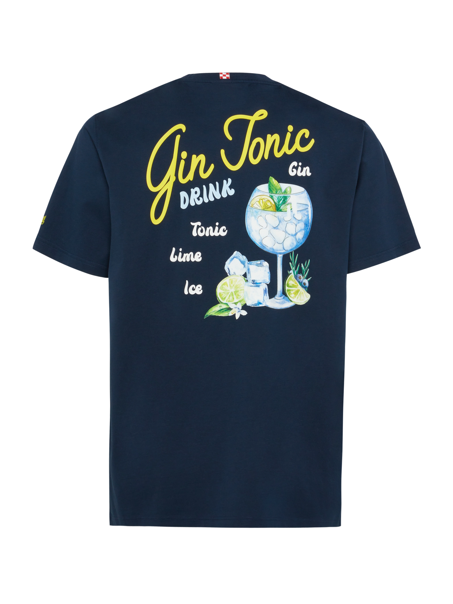 Cotton T-shirt with Gin Tonic small print - MC2 Saint Barth