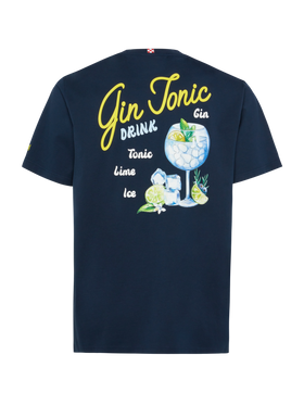 Cotton T-shirt with Gin Tonic small print - MC2 Saint Barth