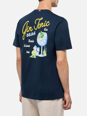 Cotton T-shirt with Gin Tonic small print - MC2 Saint Barth