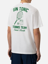 Cotton T-shirt with Gin Tonic small print