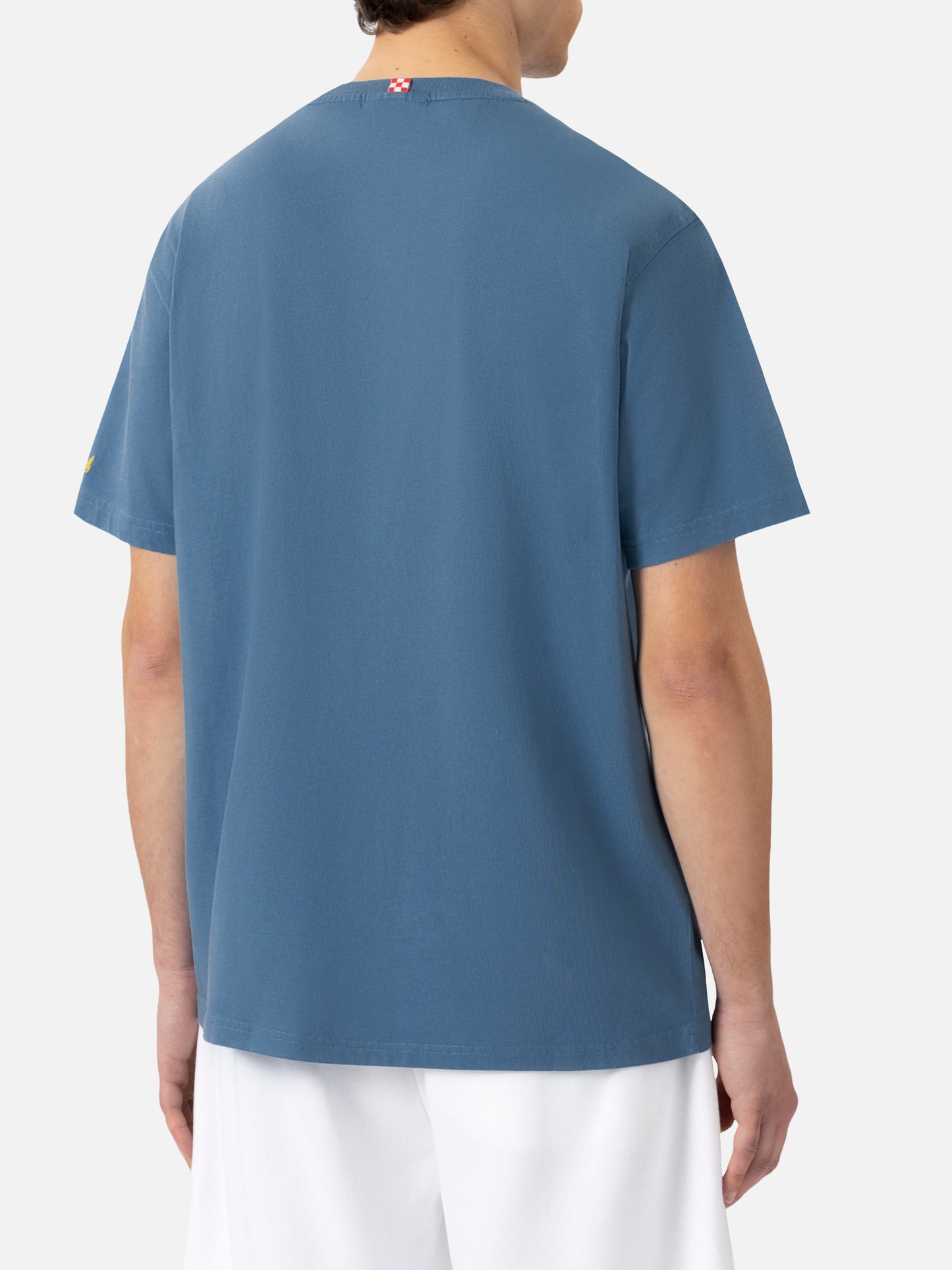 Organic cotton T-shirt with St. Barth Snoopy chef embroidery | SNOOPY PEANUTS® SPECIAL EDITION - MC2 Saint Barth