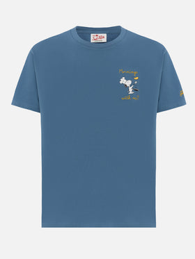 Organic cotton T-shirt with St. Barth Snoopy chef embroidery | SNOOPY PEANUTS® SPECIAL EDITION - MC2 Saint Barth