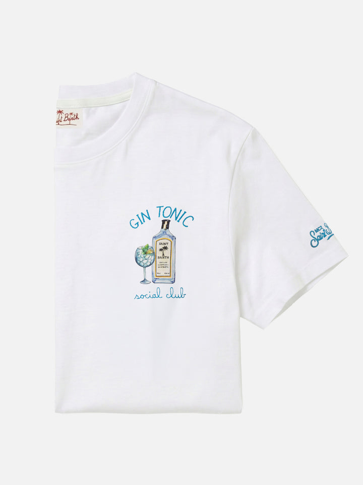 T-shirt avec broderie gin tonic social club 