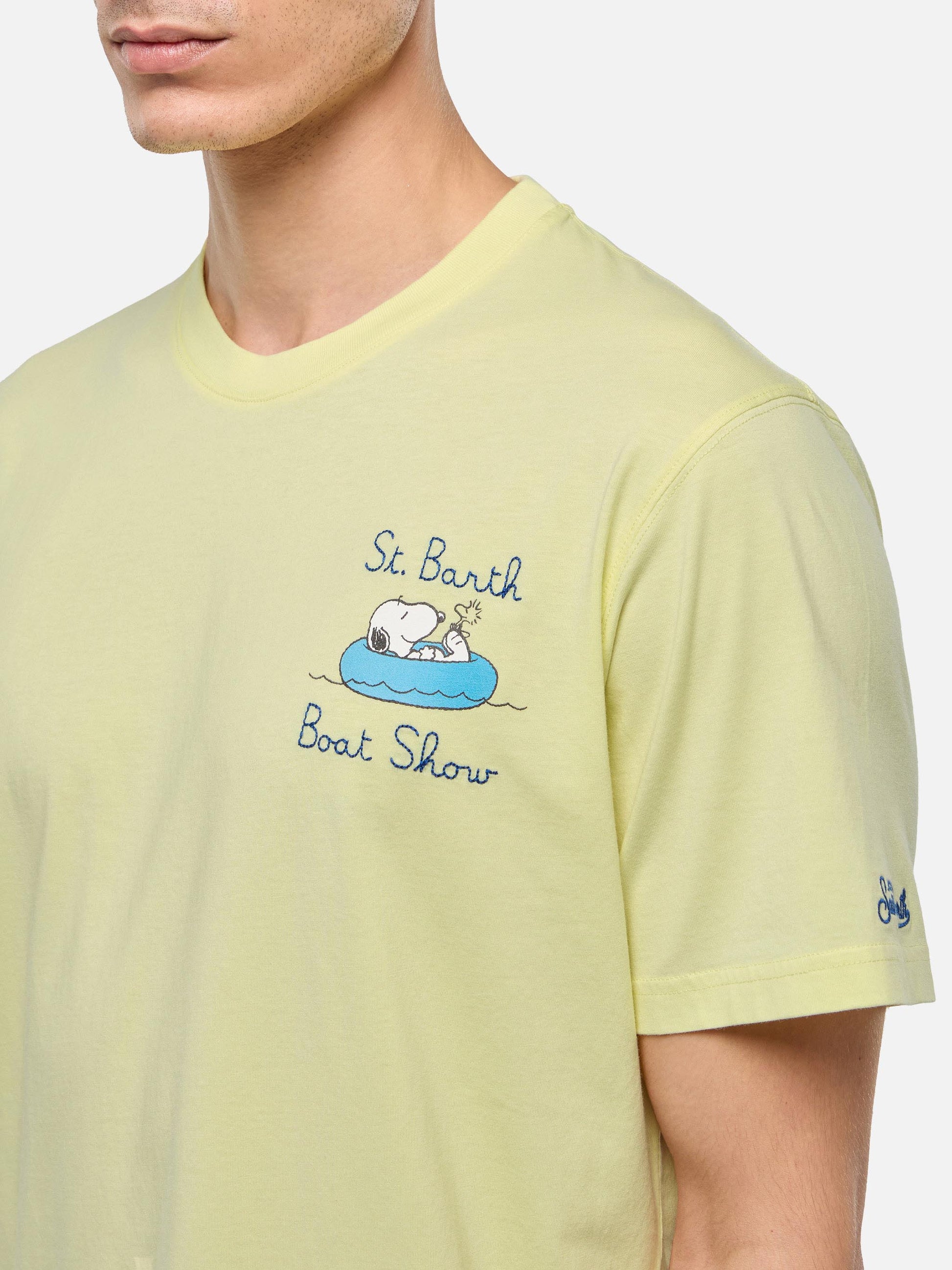 Cotton T-shirt with Snoopy boat print | SNOOPY PEANUTS® SPECIAL EDITION - MC2 Saint Barth