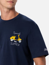 T-shirt uomo con stampa piazzata e ricamo Vespa | EDIZIONE SPECIALE VESPA