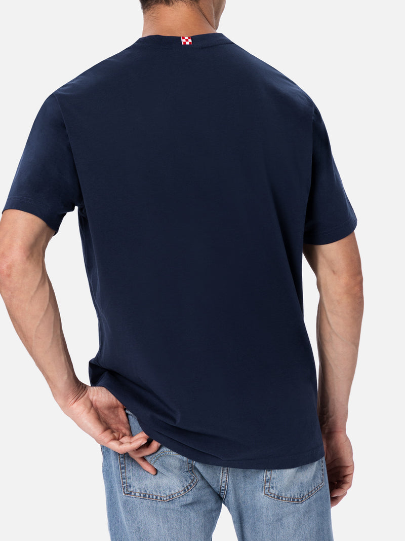 T-shirt uomo con stampa piazzata e ricamo Vespa | EDIZIONE SPECIALE VESPA
