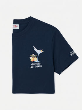Camiseta Portofino Bay Martini con estampado en azul | Special Edition 