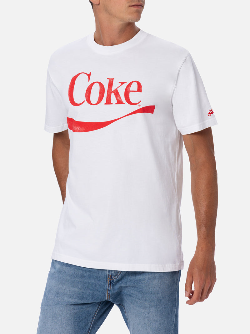 Herren-T-Shirt aus Baumwolle mit platziertem Coke-Logo | DIE SONDERAUSGABE DER COCA COLA COMPANY