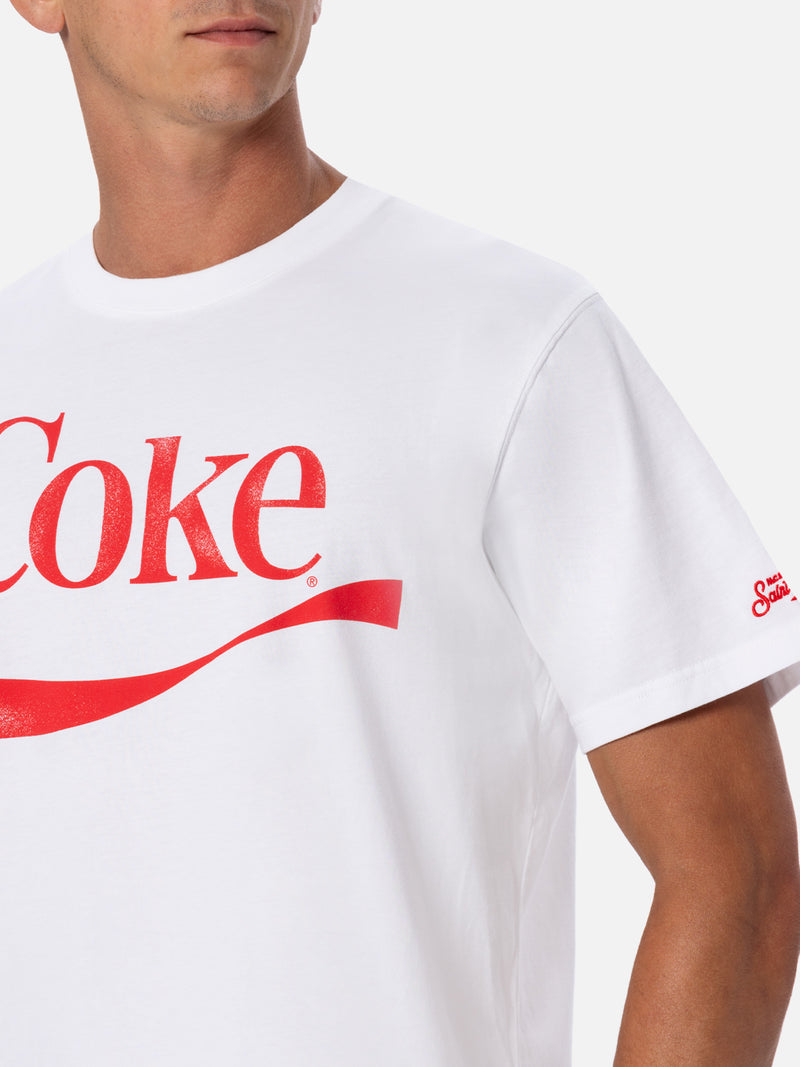 Herren-T-Shirt aus Baumwolle mit platziertem Coke-Logo | DIE SONDERAUSGABE DER COCA COLA COMPANY