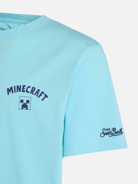 Cotton T-shirt with Minecraft in St. Barth print | MINECRAFT SPECIAL EDITION - MC2 Saint Barth