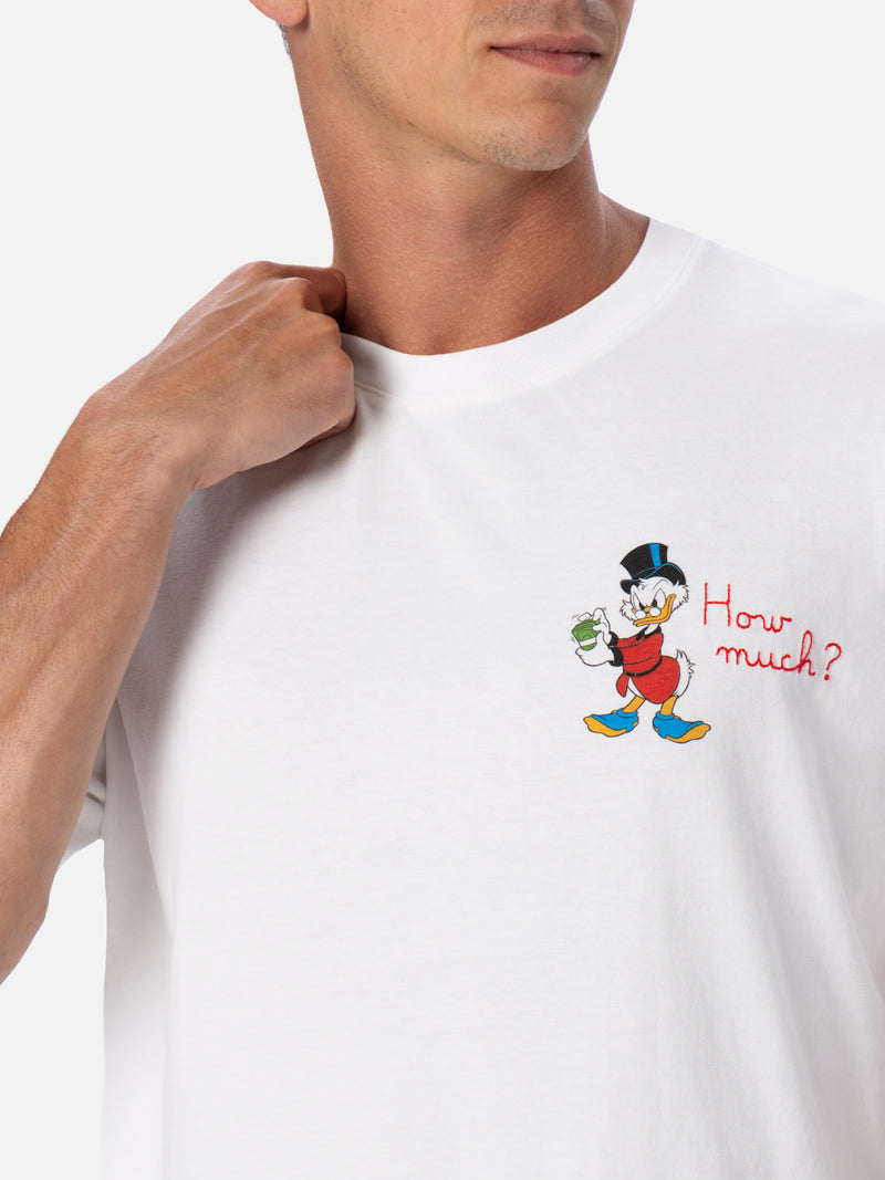 Herren-T-Shirt aus Baumwolle mit Scrooge-Aufdruck und Stickerei | ©DISNEY SONDEREDITION