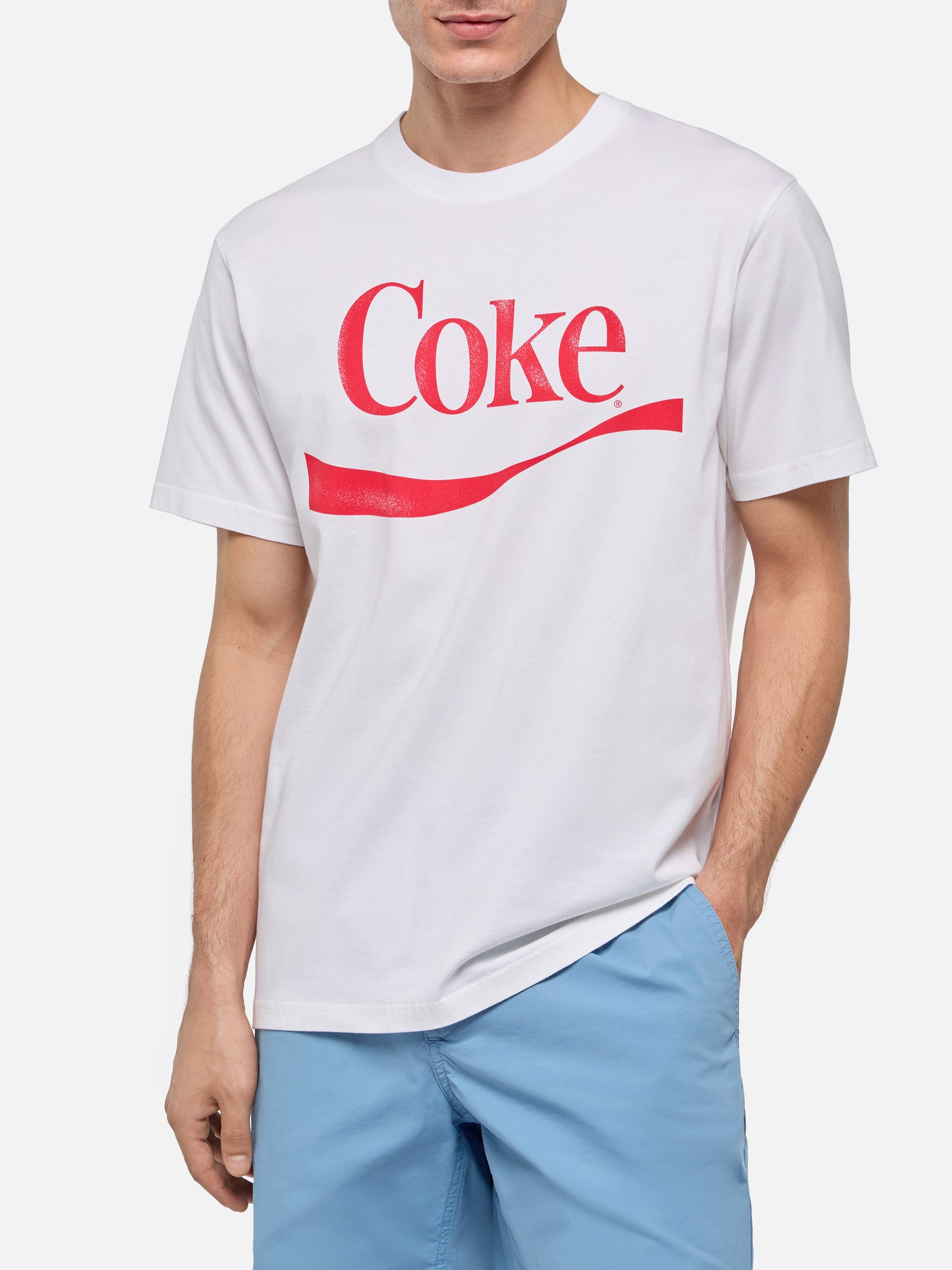 Cotton T-shirt with Coke logo print | THE COCA COLA COMPANY SPECIAL EDITION - MC2 Saint Barth