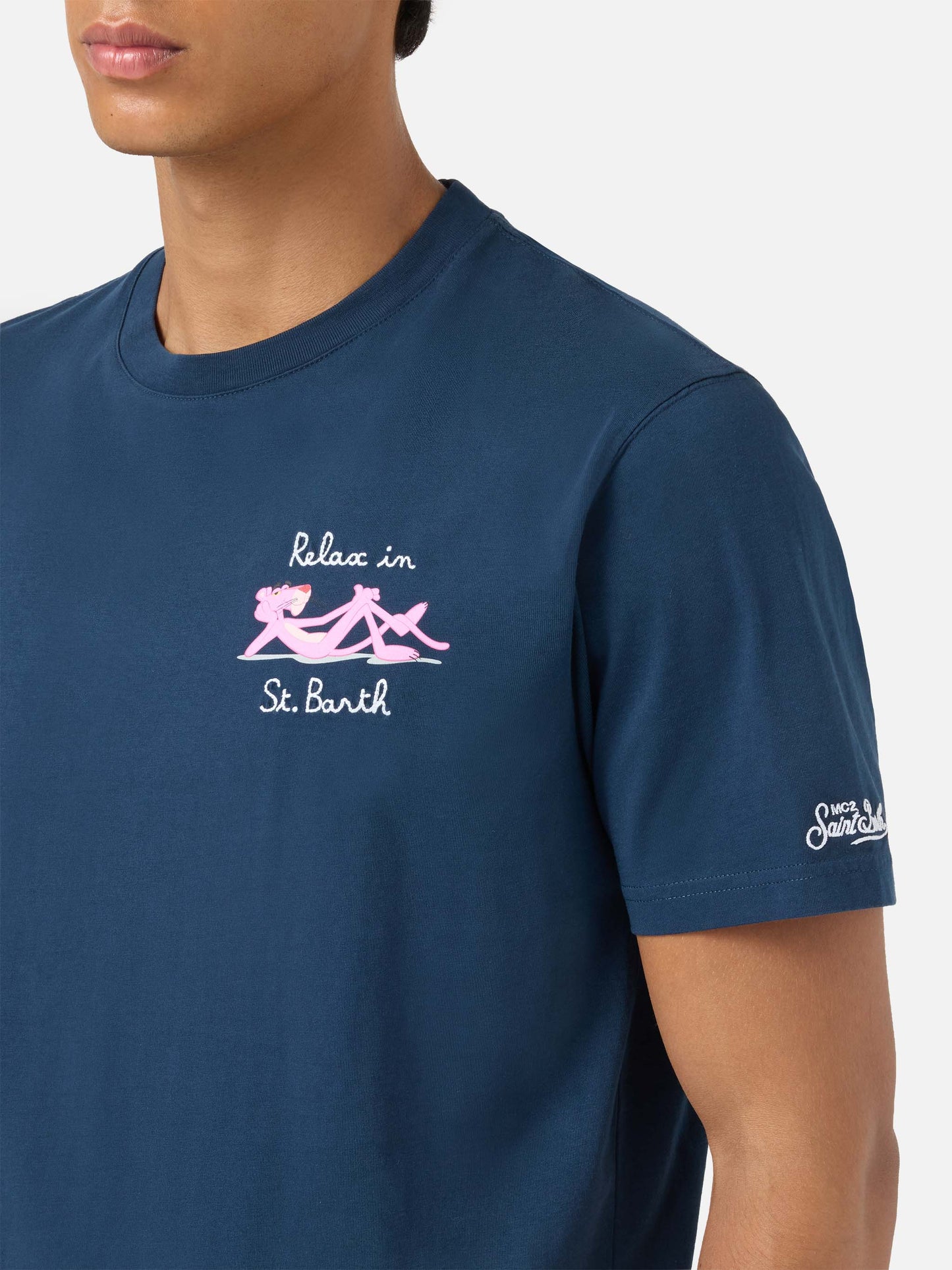 T-Shirt mit Pink-Panther-Print und Stickerei | THE PINK PANTHER SPECIAL EDITION 