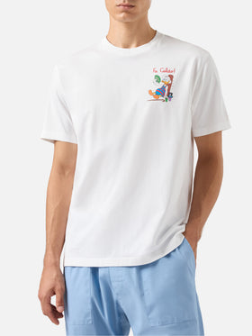 Baumwoll-T-Shirt mit Scrooge-Print und Fa-Caldo-Stickerei | DISNEY® SONDEREDITION