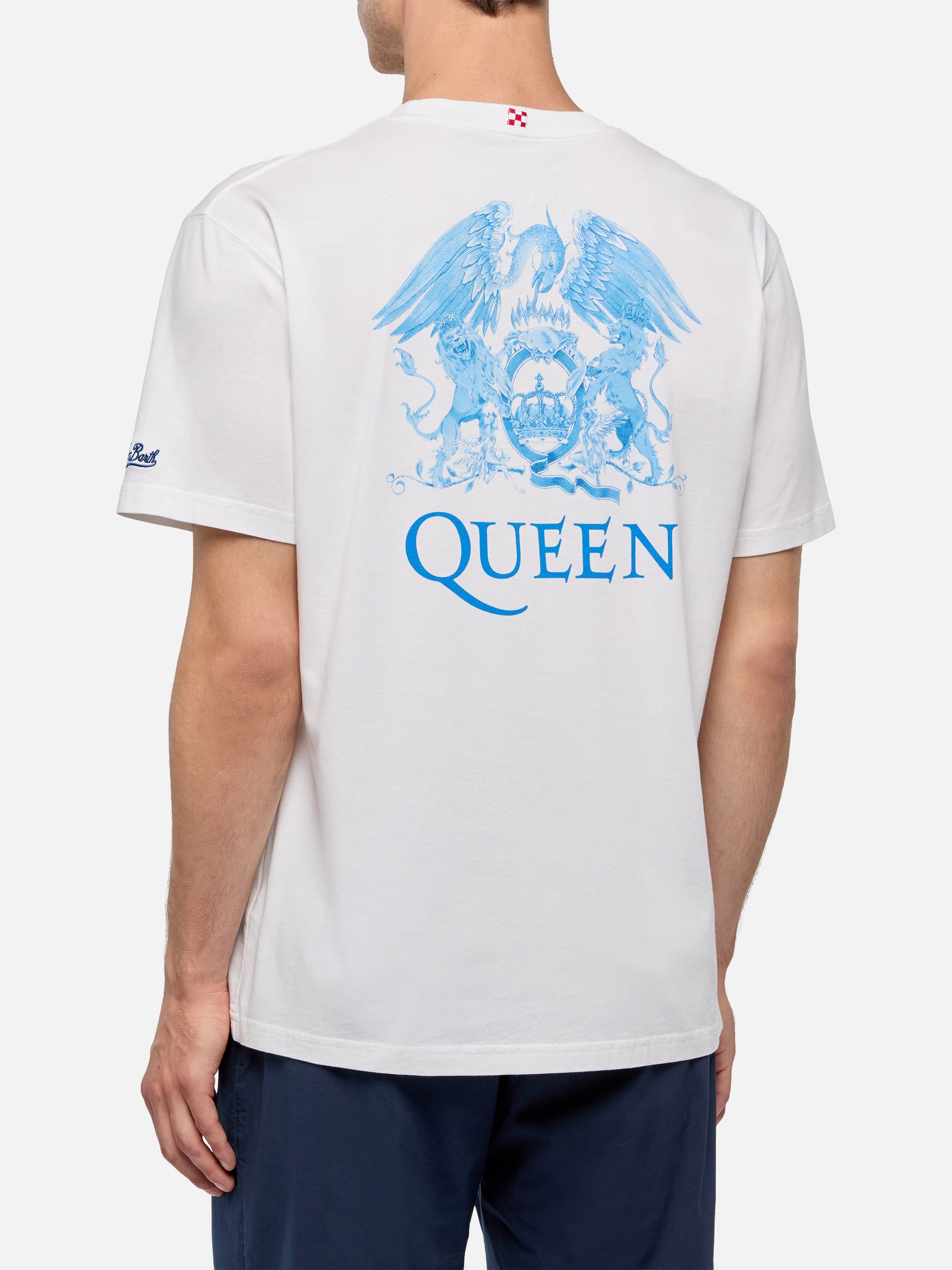 Cotton T-shirt with Queen logo print | QUEEN SPECIAL EDITION - MC2 Saint Barth
