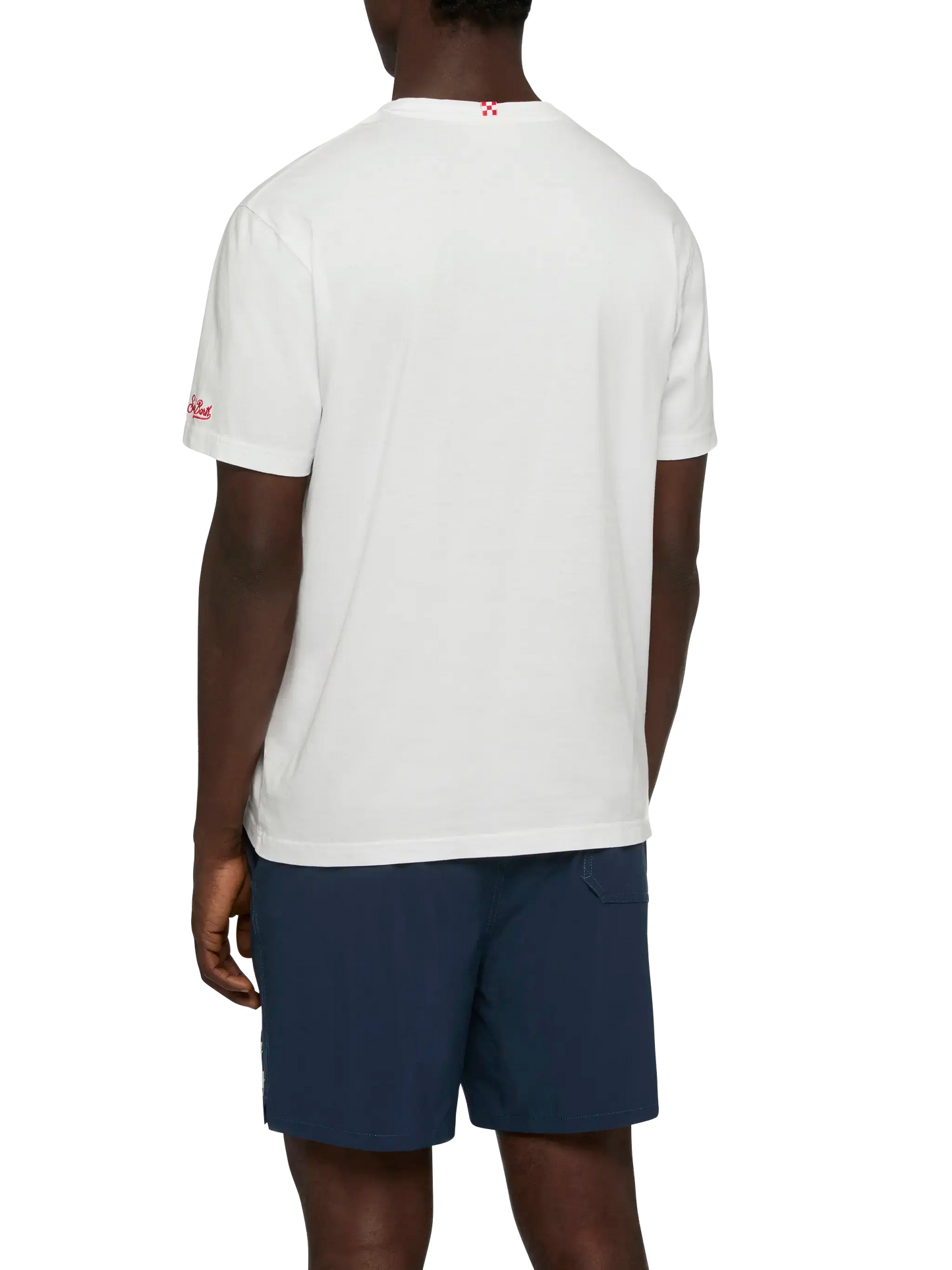 Cotton T-shirt with Bischeri non si pole embroidery | SAPORE DI MARE SPECIAL EDITION - MC2 Saint Barth