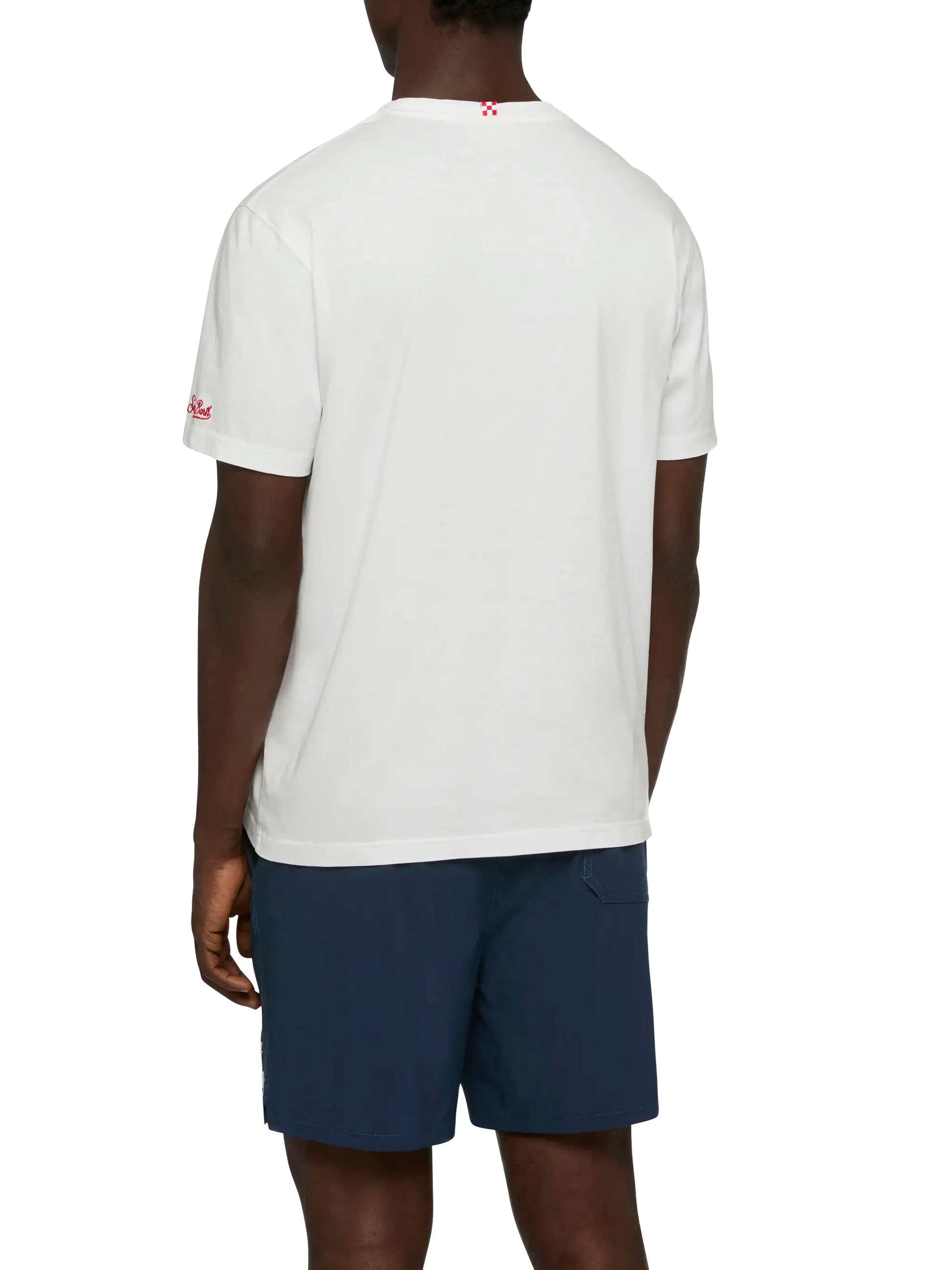 Cotton T-shirt with Bischeri non si pole embroidery | SAPORE DI MARE SPECIAL EDITION - MC2 Saint Barth