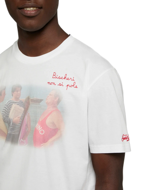 Cotton T-shirt with Bischeri non si pole embroidery | SAPORE DI MARE SPECIAL EDITION - MC2 Saint Barth