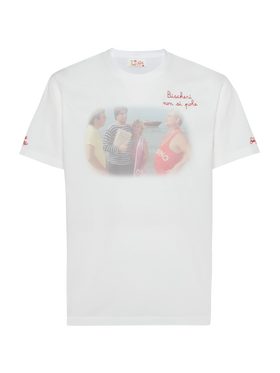 Cotton T-shirt with Bischeri non si pole embroidery | SAPORE DI MARE SPECIAL EDITION - MC2 Saint Barth