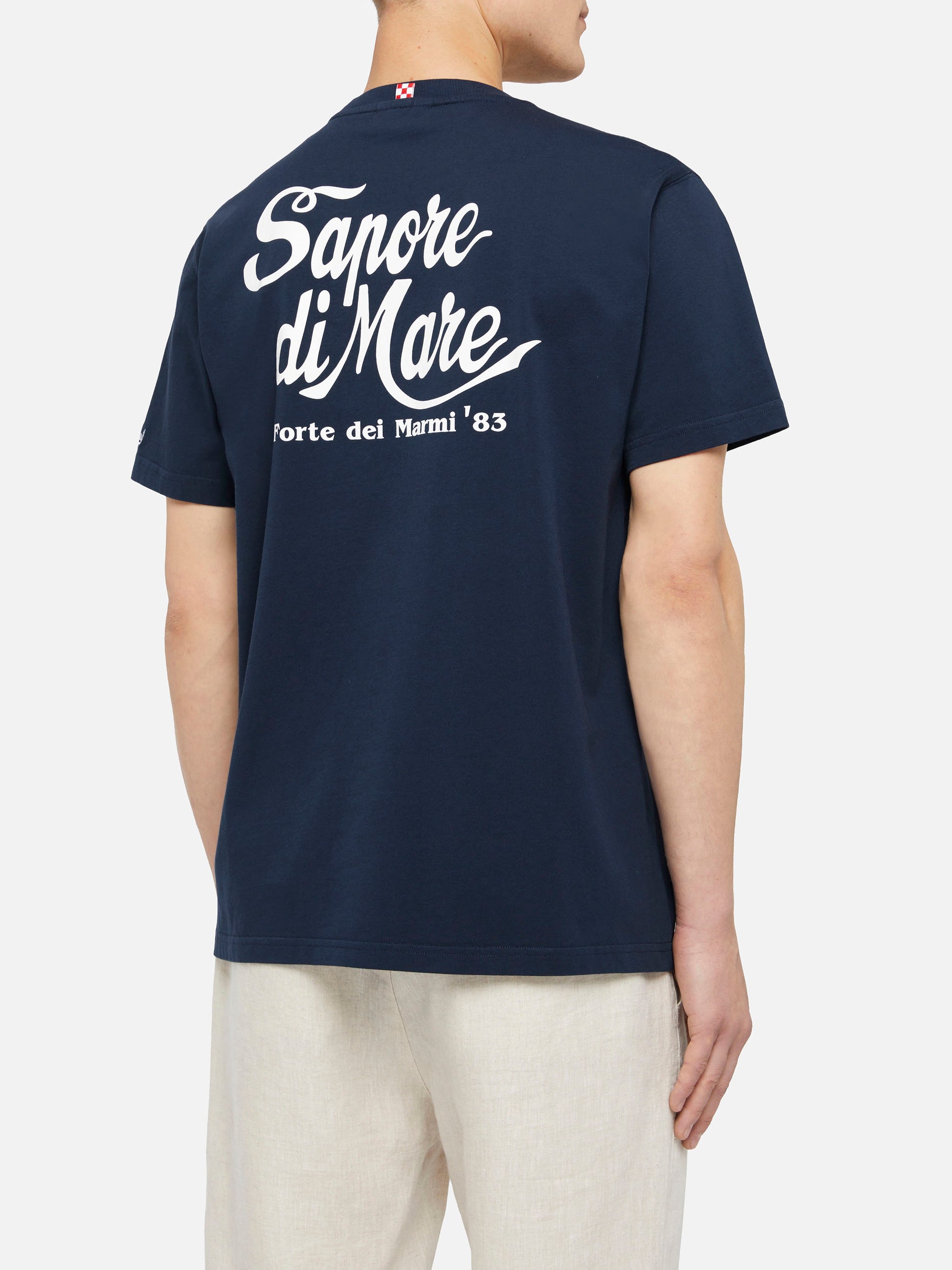 Cotton T-shirt with Forte dei Marmi 83 print | SAPORE DI MARE SPECIAL EDITION - MC2 Saint Barth