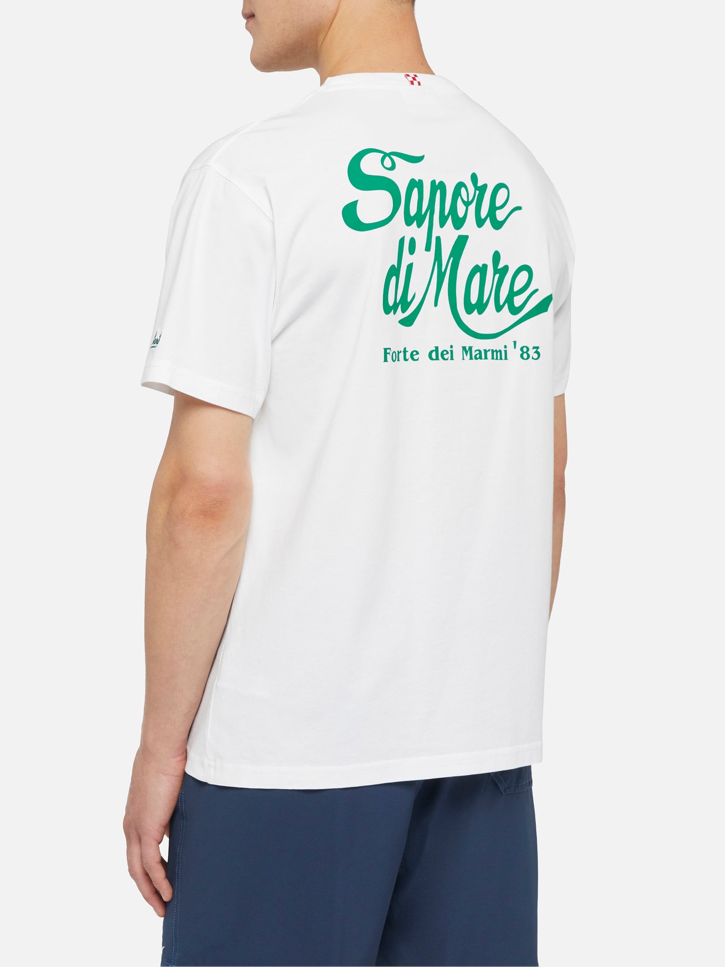 Cotton T-shirt with Forte dei Marmi 83 print |SAPORE DI MARE SPECIAL EDITION - MC2 Saint Barth