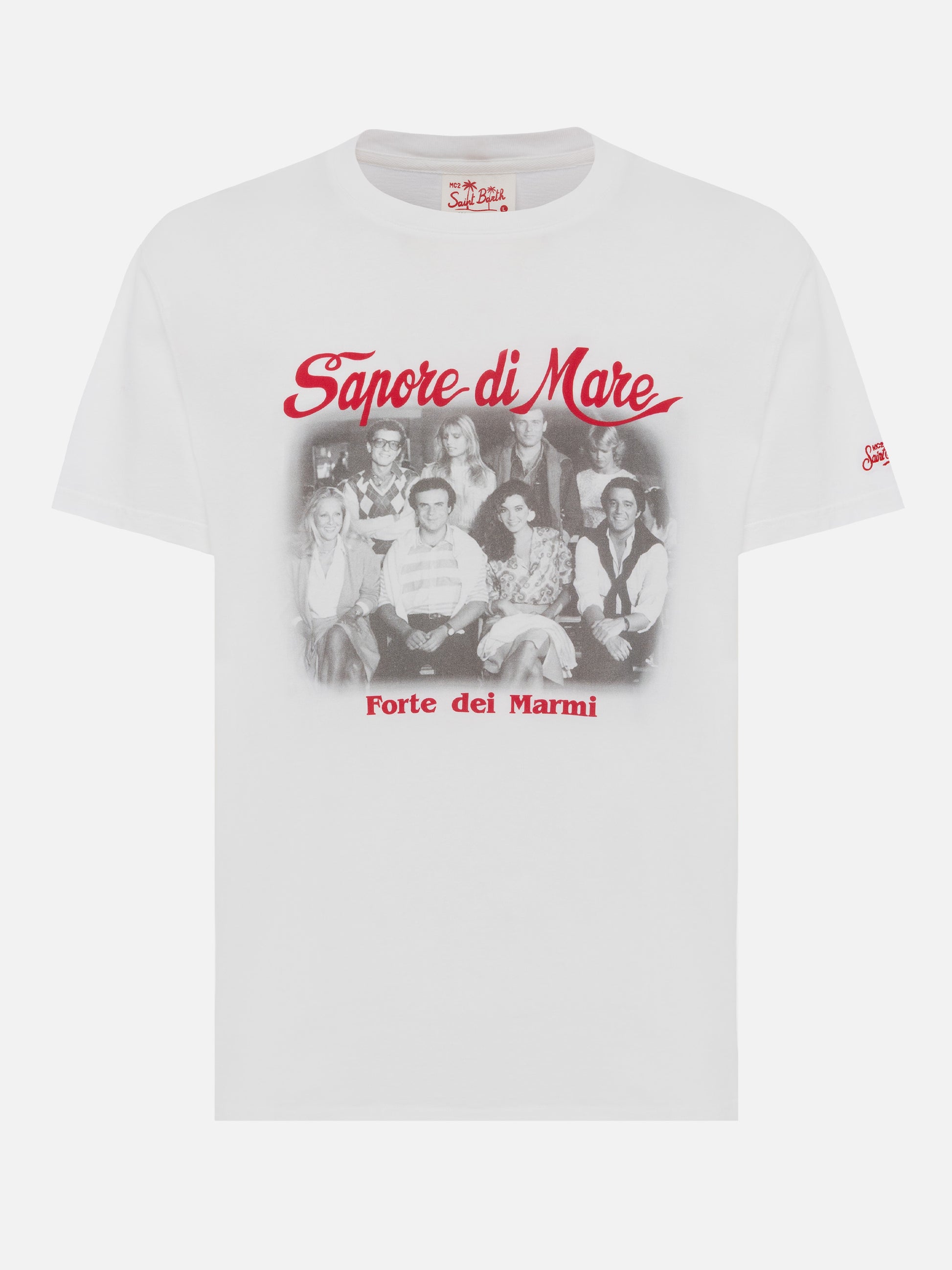 Cotton T-shirt with Forte dei Marmi 83 print | SAPORE DI MARE SPECIAL EDITION - MC2 Saint Barth