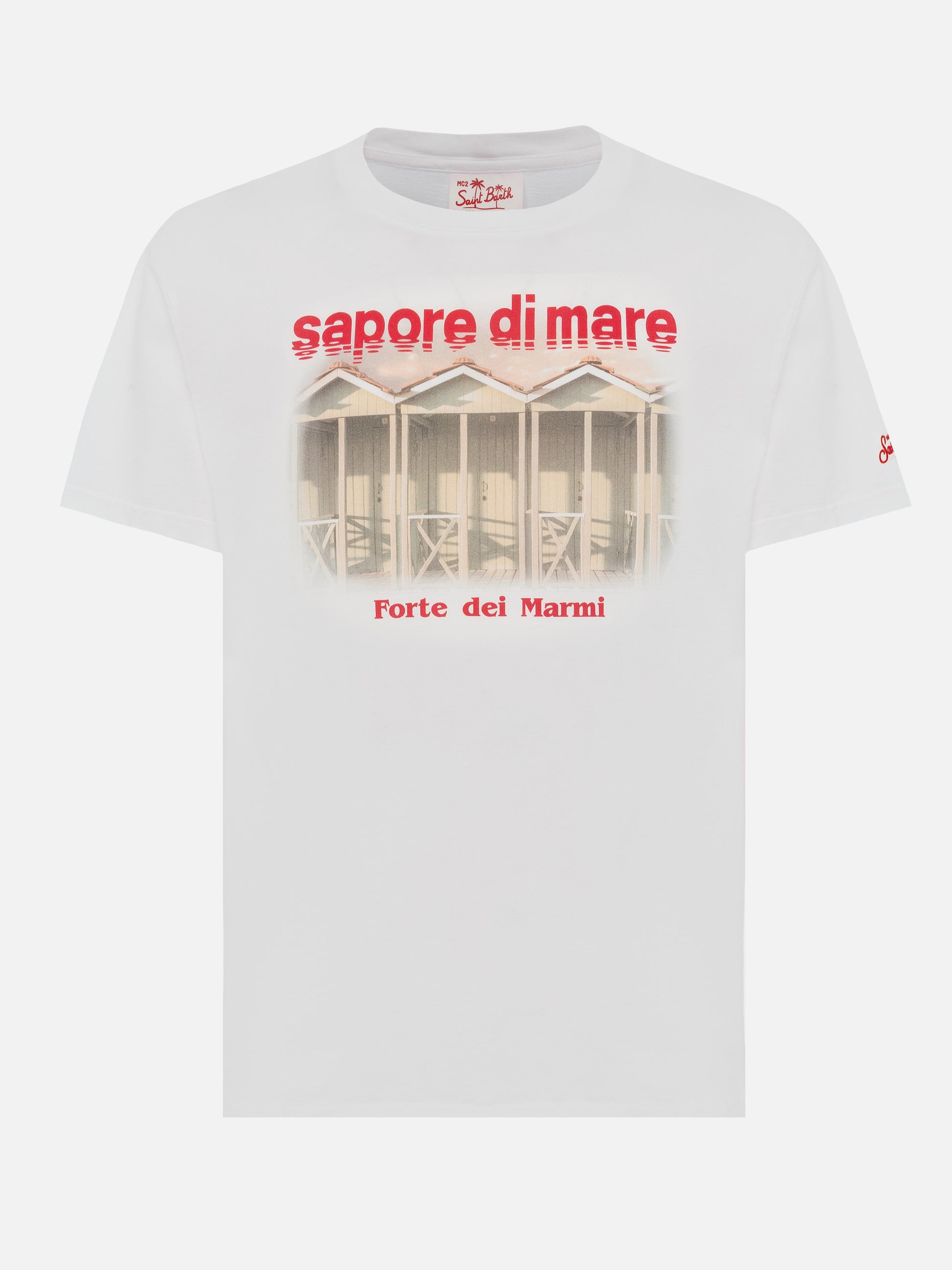 Cotton T-shirt with Forte dei Marmi 83 print |SAPORE DI MARE SPECIAL EDITION - MC2 Saint Barth