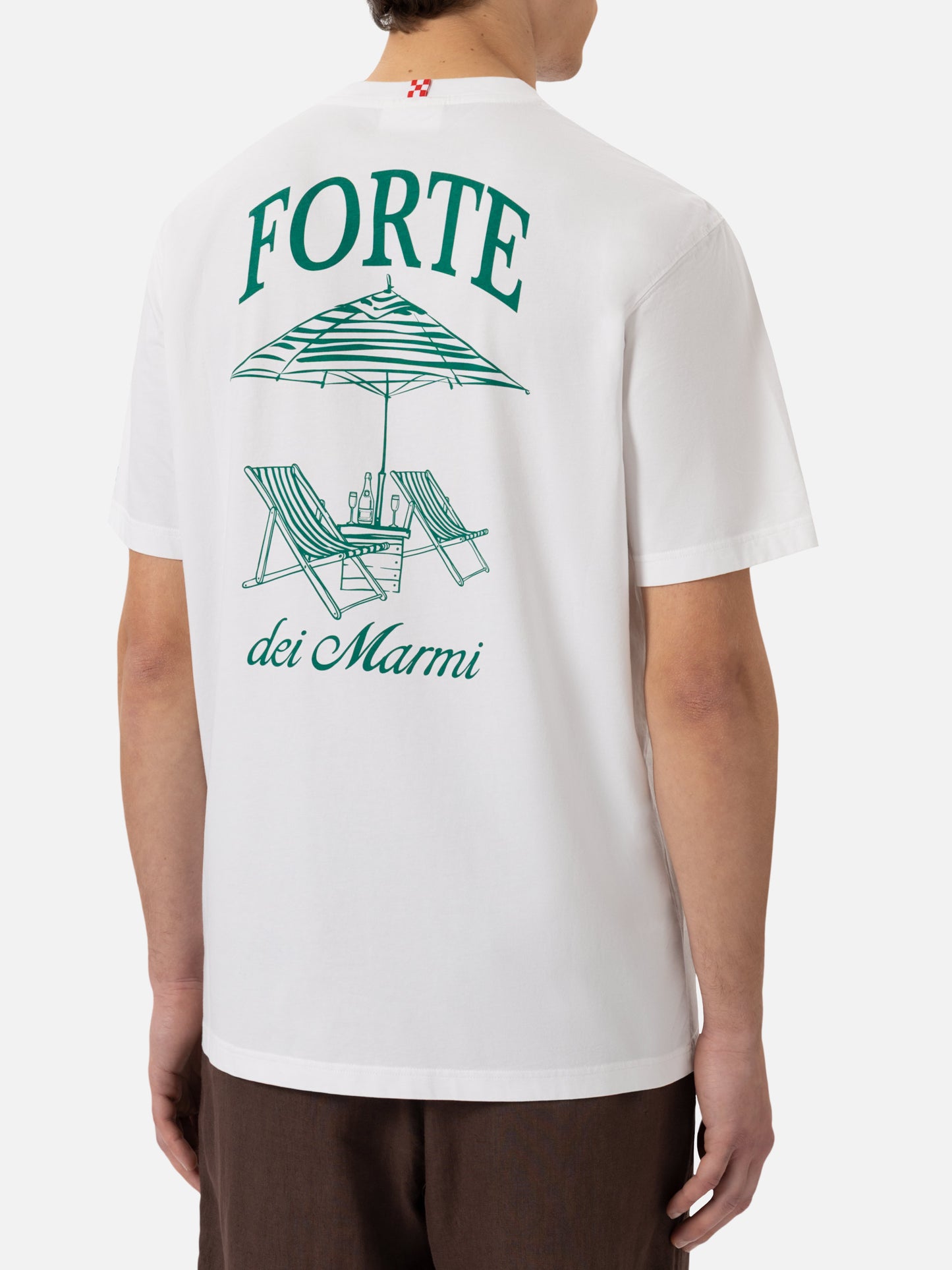 Cotton T-shirt with Forte dei Marmi print |SAPORE DI MARE SPECIAL EDITION - MC2 Saint Barth