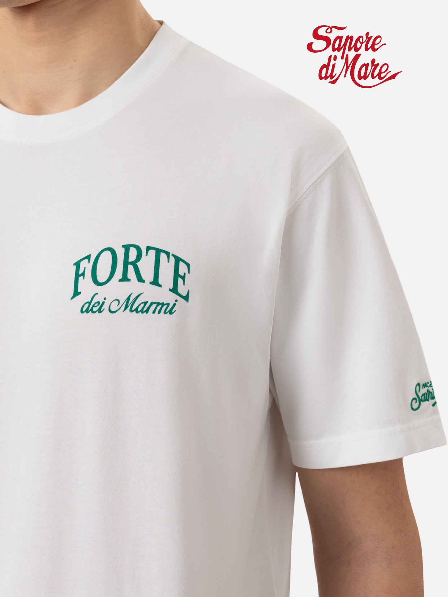 T-shirt Man in cotone con stampa Forte dei Marmi | SAPORE DI MARE SPECIAL EDITION