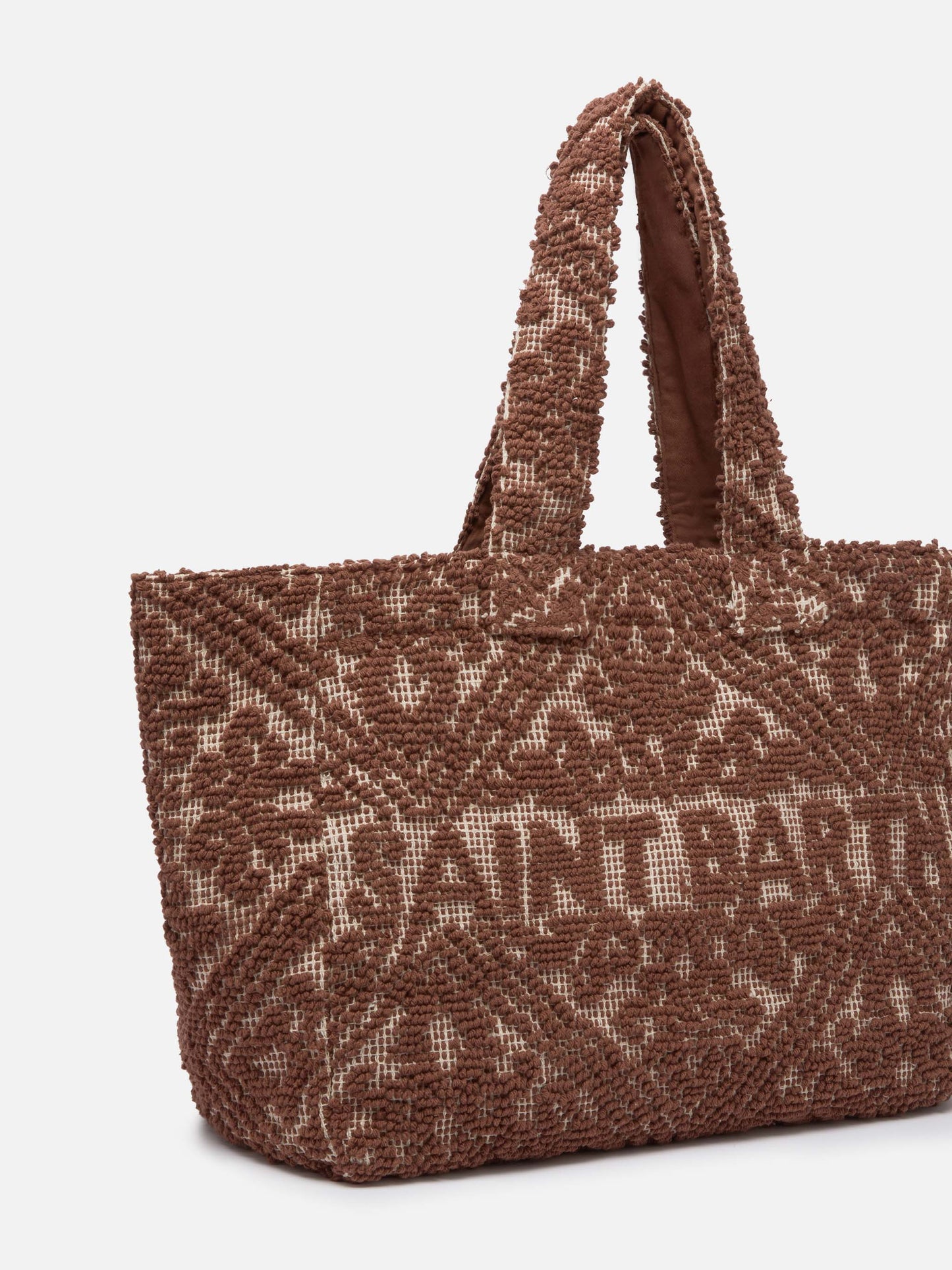 Brown Tufting  cotton tote bag