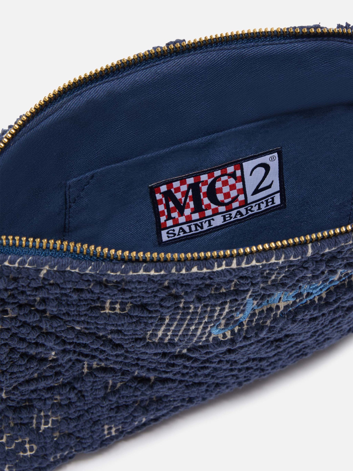 Pochette in tessuto tufted soft textured Soft Textured Tufted Pouch