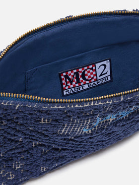 Soft textured Tufted pouch