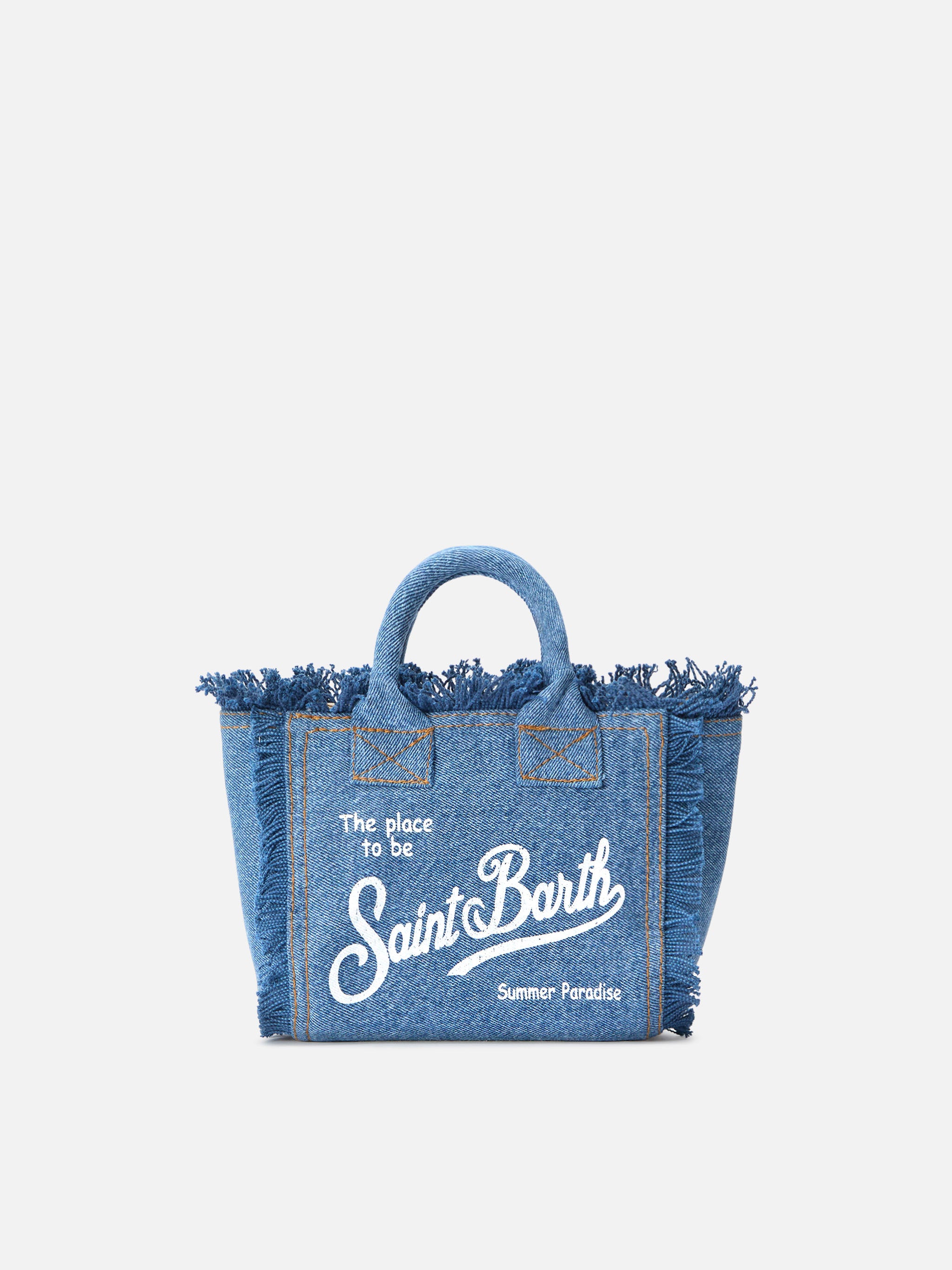 Medium wash denim Vanity mini bag – MC2 Saint Barth