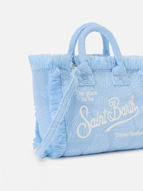 Terry effect Vanity mini bag with raised shell detail