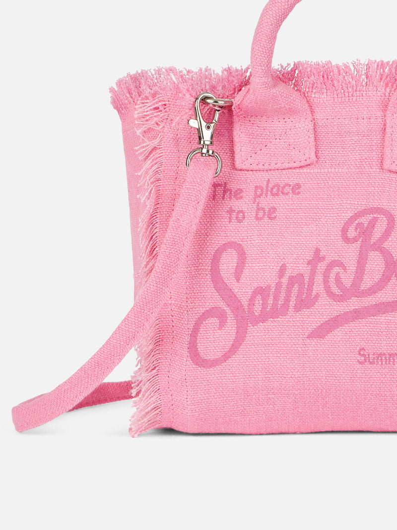 Pink Mini Vanity Linen bag