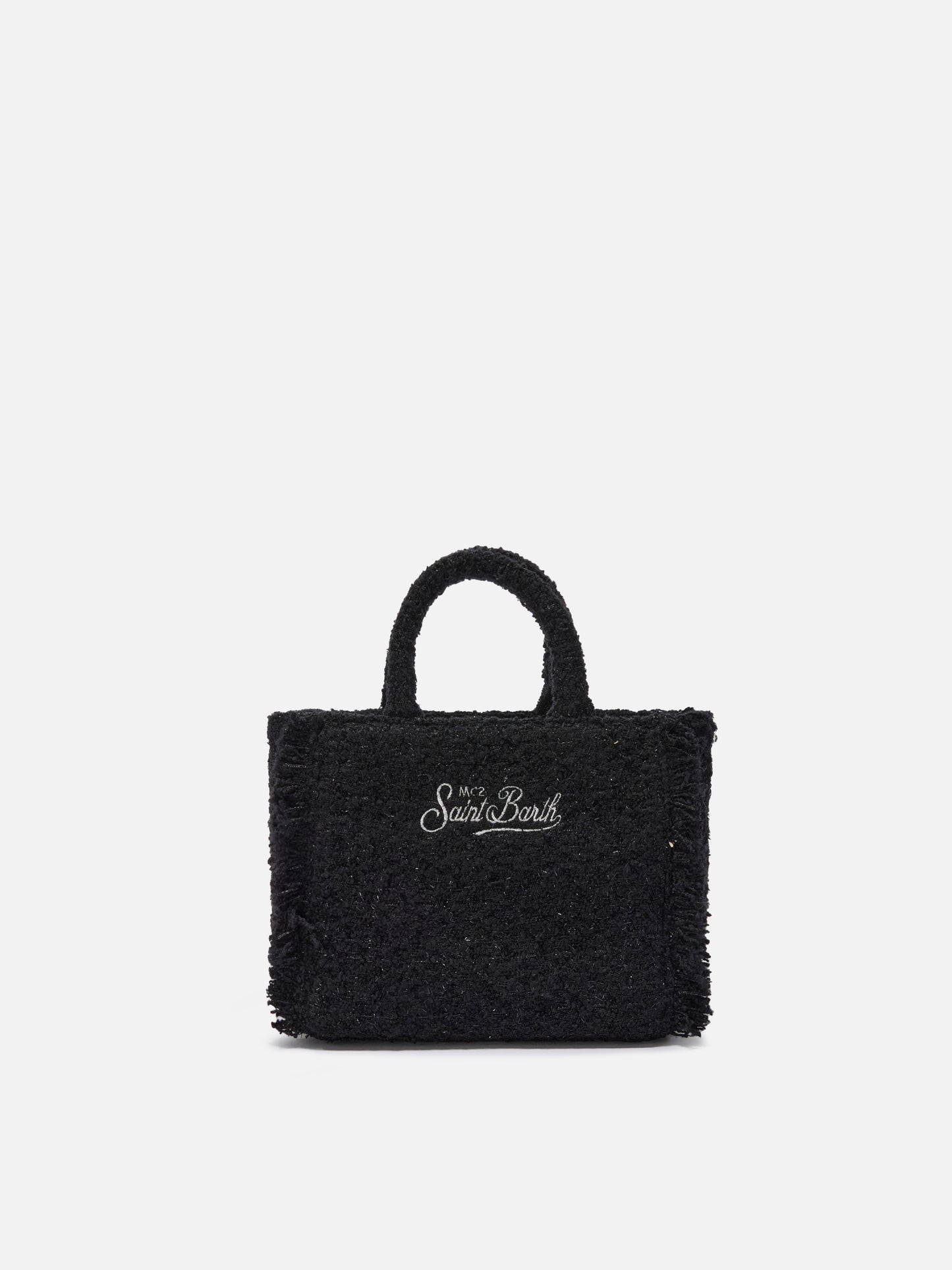 Vanity Mini Tweed Handbag in black