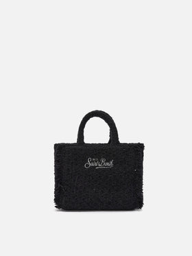 Vanity Mini Tweed Handbag in black