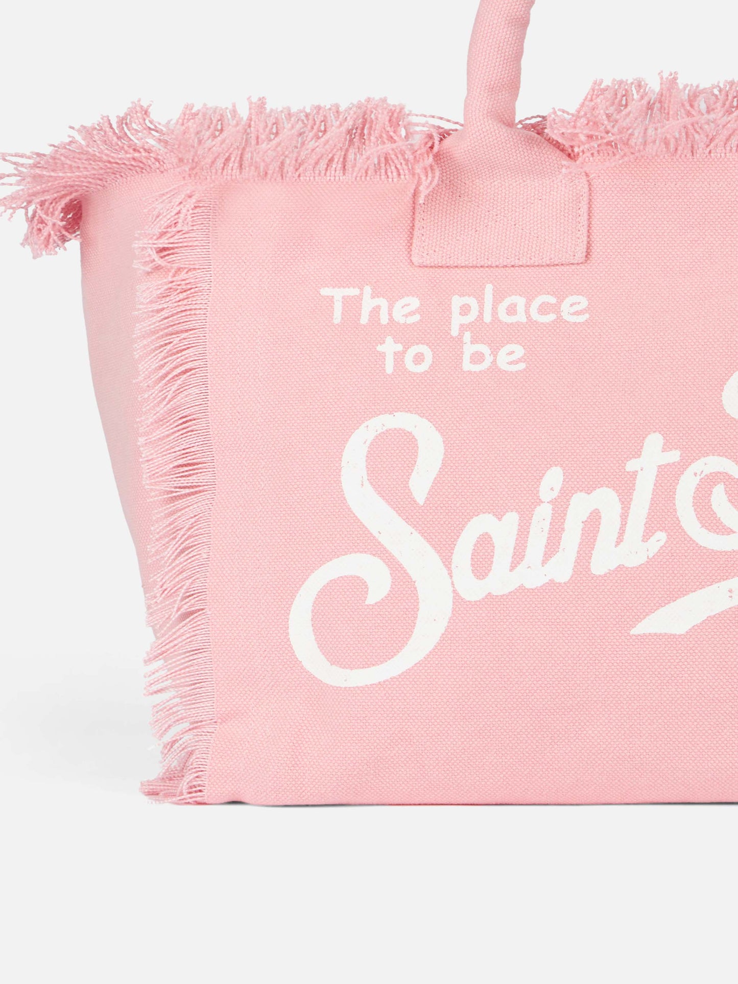 Pink cotton canvas Vanity tote bag - MC2 Saint Barth