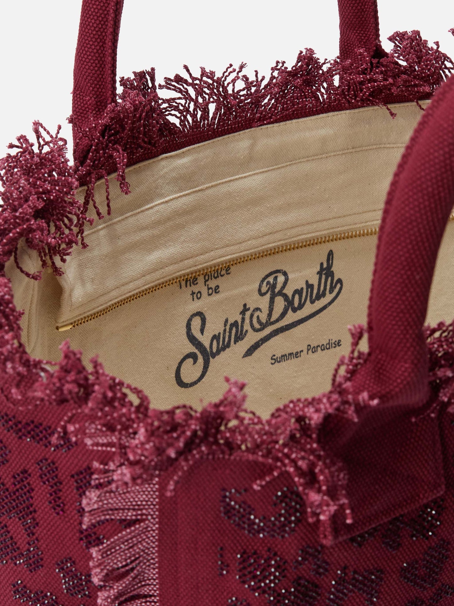 Borsa Vanity regular in canvas leopardato con strass