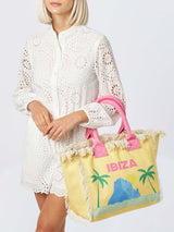 Ibiza postcard cotton canvas Vanity tote bag