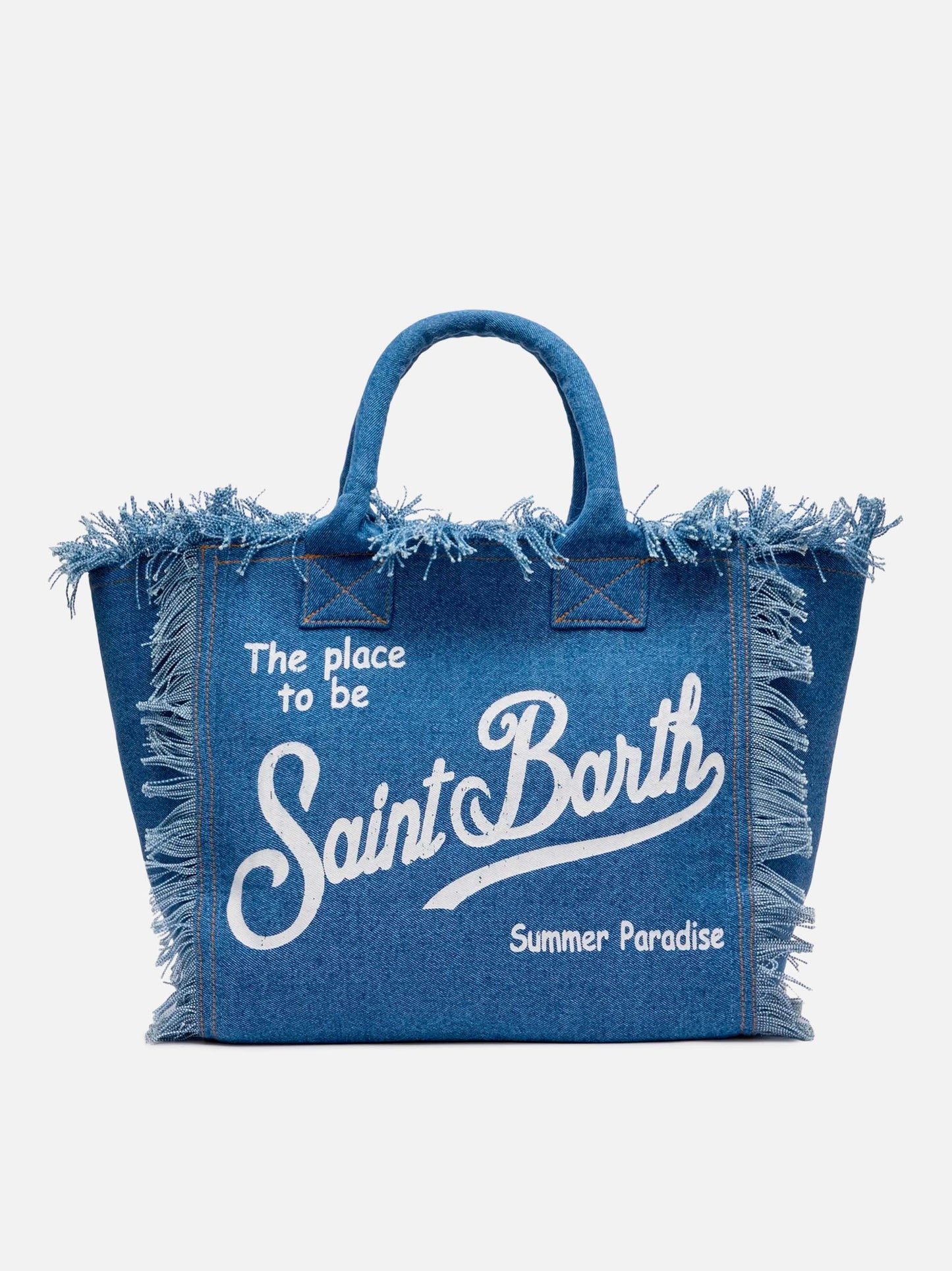 Denim fabric Vanity tote bag