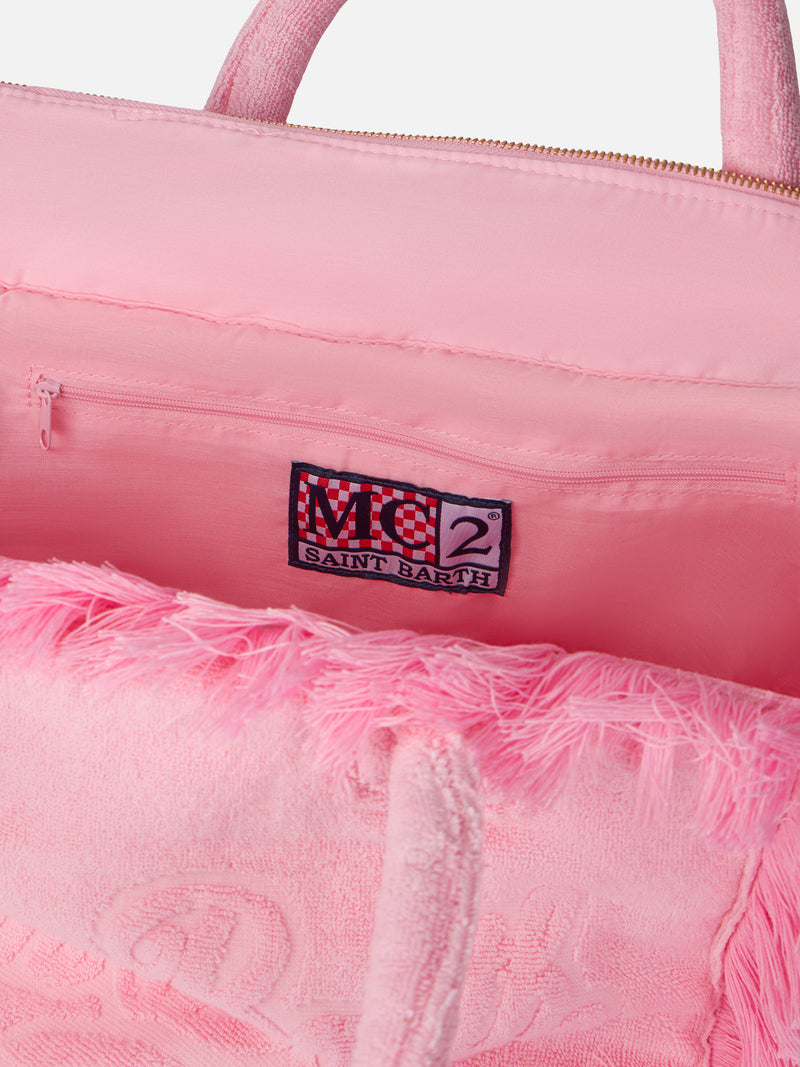 Vanity Terry pink tote bag