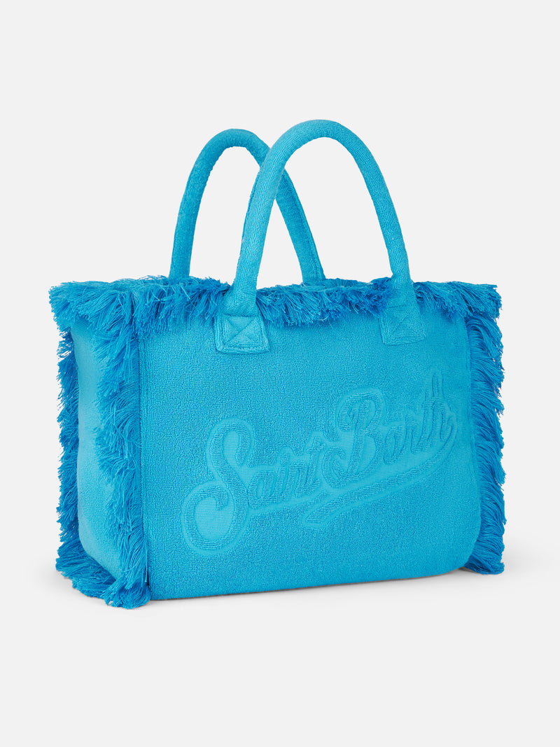 Vanity Terry turquoise tote bag