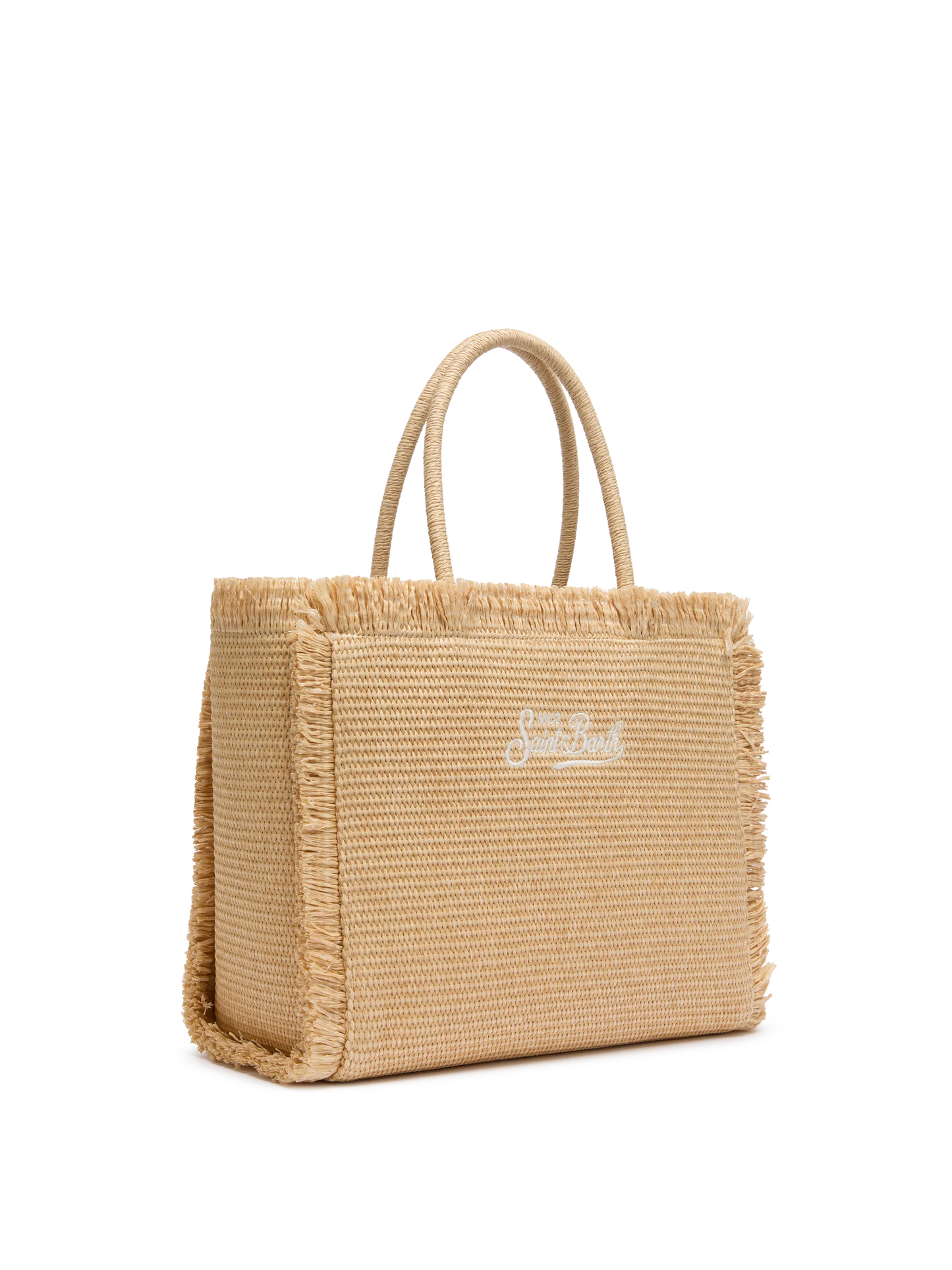 Beige straw effect Vanity tote bag - MC2 Saint Barth