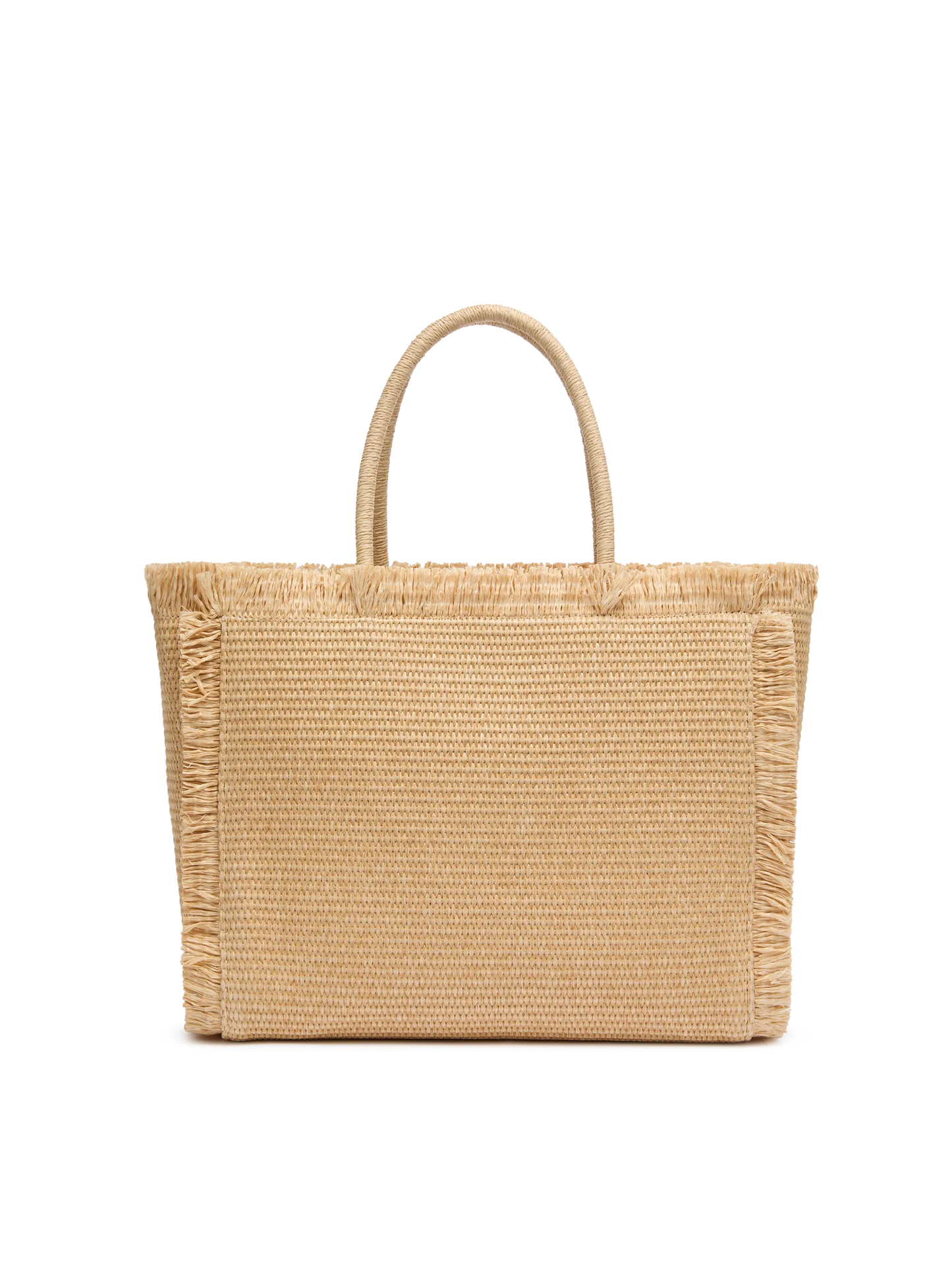 Beige straw effect Vanity tote bag - MC2 Saint Barth