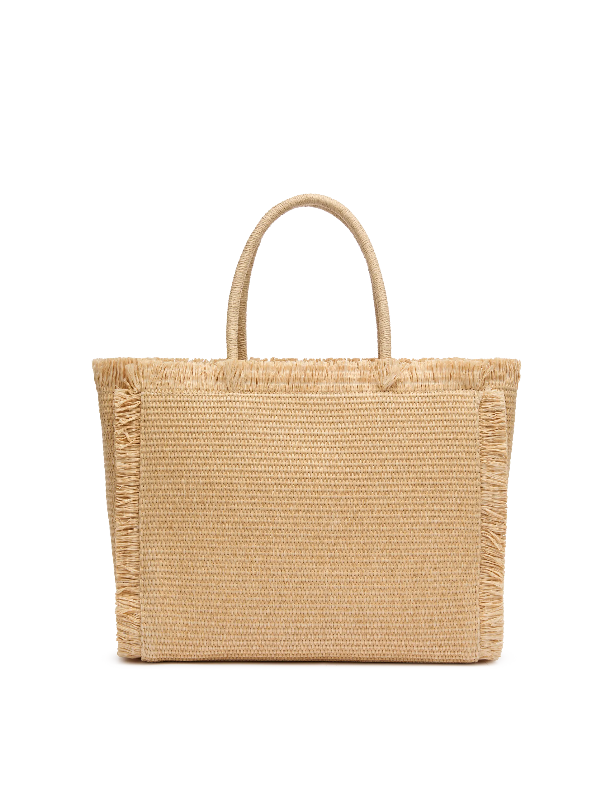 Beige straw effect Vanity tote bag - MC2 Saint Barth