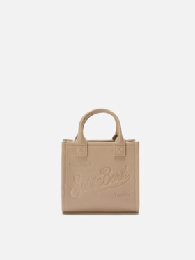 Vanity Bag Mini Shoulder Bag in hazelnut hammered leather