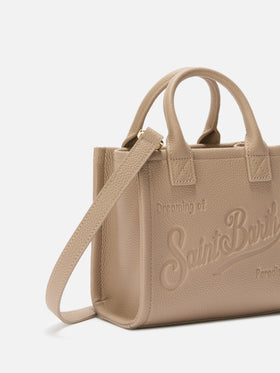 Vanity Bag Mini Shoulder Bag in hazelnut hammered leather